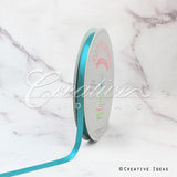 3/8" Single Face Satin Ribbon - 100 Yards (Turquoise)