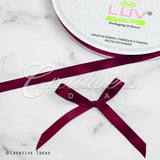 3/8" Single Face Satin Ribbon - 100 Yards (Wine)