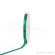 3/8" Atin With Silver Edge Ribbon - 50 Yards (Emerald Green)