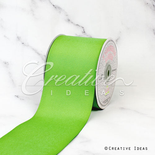 3" Grosgrain Ribbon - 25 Yards (Apple Green)