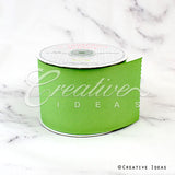 3" Grosgrain Ribbon - 25 Yards (Apple Green)