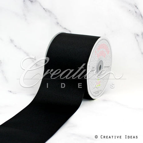 3" Grosgrain Ribbon - 25 Yards (Black)