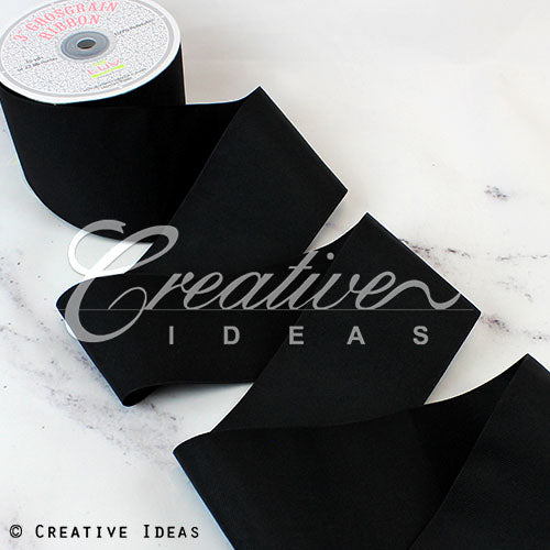 3" Grosgrain Ribbon - 25 Yards (Black)