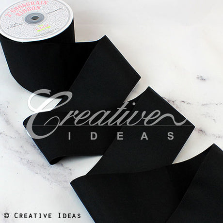 3" Grosgrain Ribbon - 25 Yards (Black)