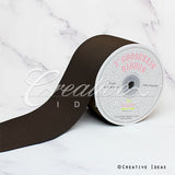 3" Grosgrain Ribbon - 25 Yards (Brown)