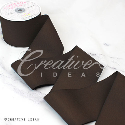 3" Grosgrain Ribbon - 25 Yards (Brown)