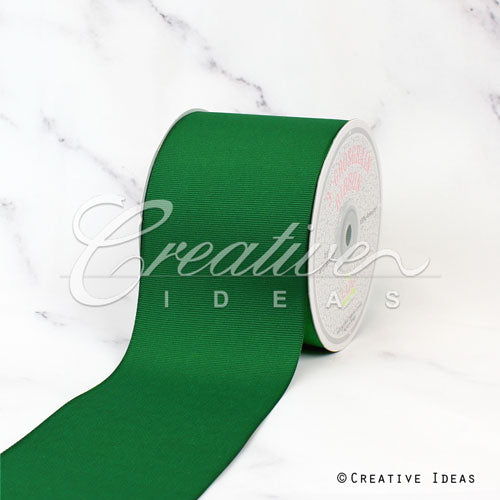3" Grosgrain Ribbon - 25 Yards (Emerald Green)