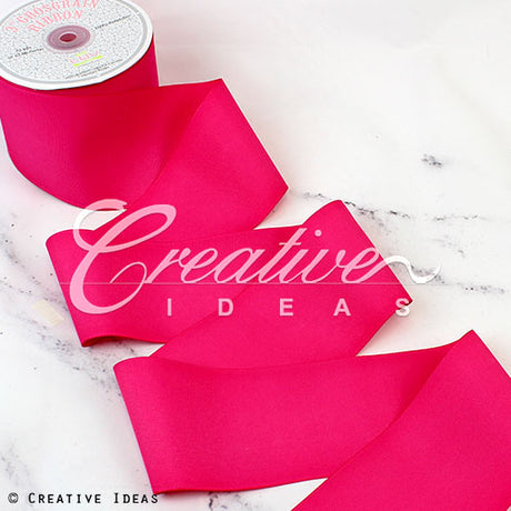 3" Grosgrain Ribbon - 25 Yards (Hot Pink)