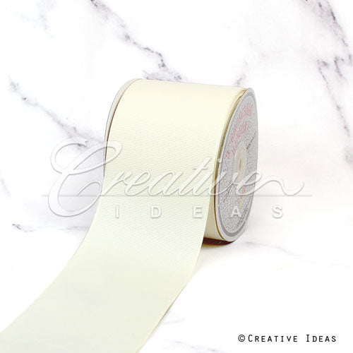 3" Grosgrain Ribbon - 25 Yards (Ivory)
