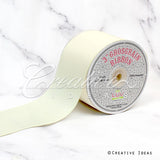 3" Grosgrain Ribbon - 25 Yards (Ivory)