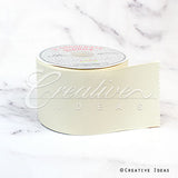 3" Grosgrain Ribbon - 25 Yards (Ivory)