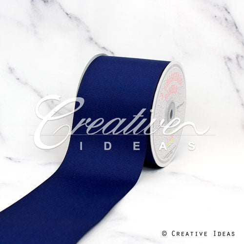 3" Grosgrain Ribbon - 25 Yards (Navy Blue)