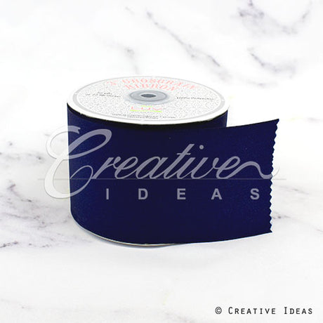 3" Grosgrain Ribbon - 25 Yards (Navy Blue)