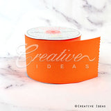 3" Grosgrain Ribbon - 25 Yards (Neon Orange)
