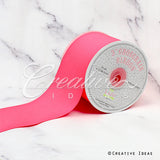 3" Grosgrain Ribbon - 25 Yards (Neon Pink)