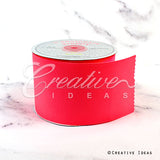 3" Grosgrain Ribbon - 25 Yards (Neon Pink)