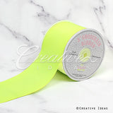 3" Grosgrain Ribbon - 25 Yards (Neon Yellow)