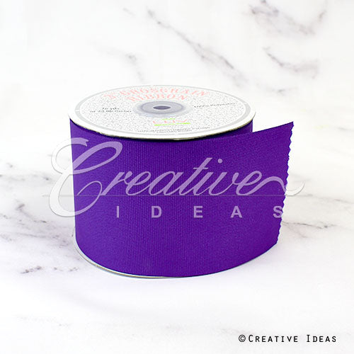3" Grosgrain Ribbon - 25 Yards (Purple)