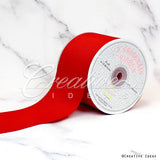 3" Grosgrain Ribbon - 25 Yards (Red)