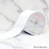 3" Grosgrain Ribbon - 25 Yards (White)