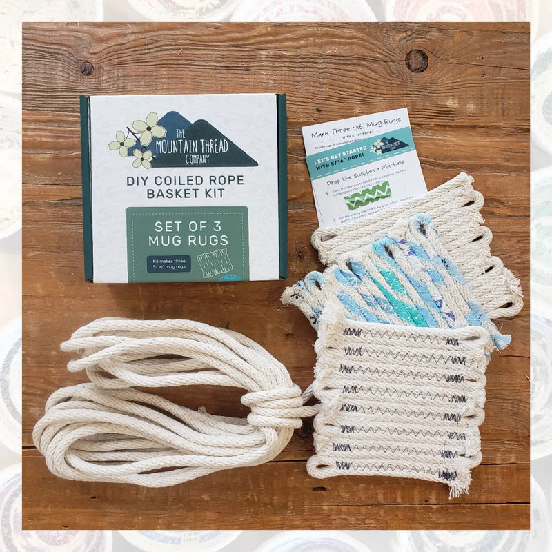 Cotton Braided Rope Mug Rug Kit