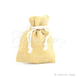 3" X 4" Faux Burlap Pouches - Sold By A Dozen Pieces ( 6 Pieces/Inner Pack) (Natural)