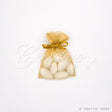 3"X4" Organza Pouch-Dozen (Antique Gold)