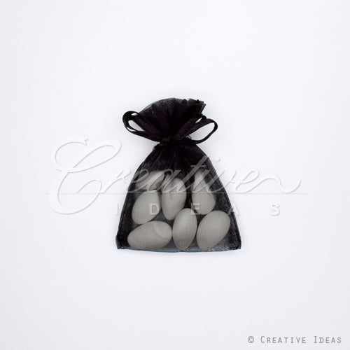 3"X4" Organza Pouch-Dozen (Black)