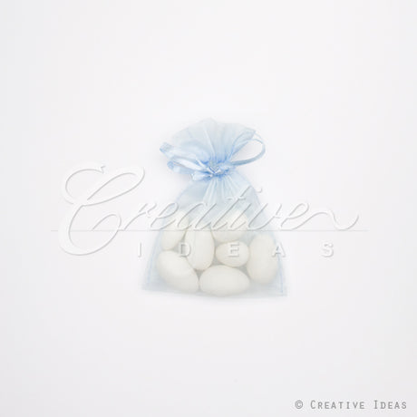3"X4" Organza Pouch-Dozen (Light Blue)