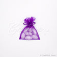3"X4" Organza Pouch-Dozen (Purple)