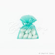 3"X4" Organza Pouch-Dozen (Tropic Blue)