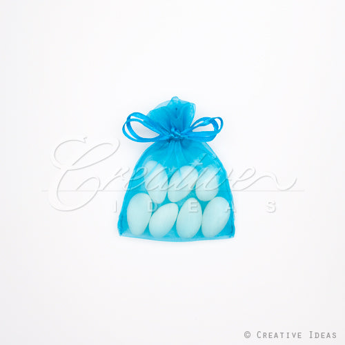 3"X4" Organza Pouch-Dozen (Turquoise)