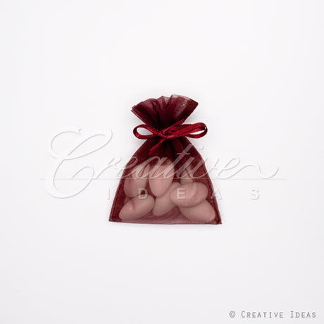 3"X4" Organza Pouch-Dozen (Wine)
