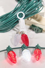 100' Outdoor Christmas Lighting Kit - Cool White/Red