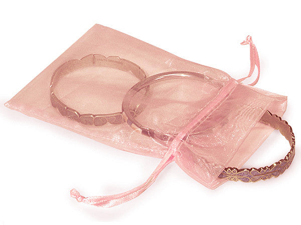 3"x4" Light Pink Organza Sheer Gift Favor Bags - Pack of 144