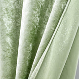 Velvet Backdrop Drape Panel 12 ft x 57 in Sage Green