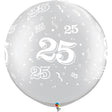30 Inch Silver Latex Balloons