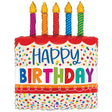 Birthday Cake Foil Balloon