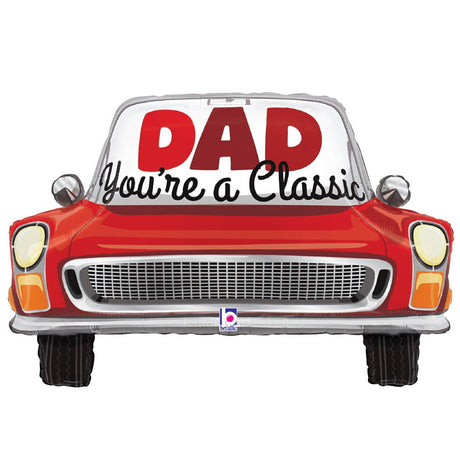 Foil Balloon Classic Dad Car 30 Inch