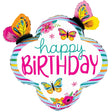 Foil Balloon Colorful Birthday Butterfly Frame