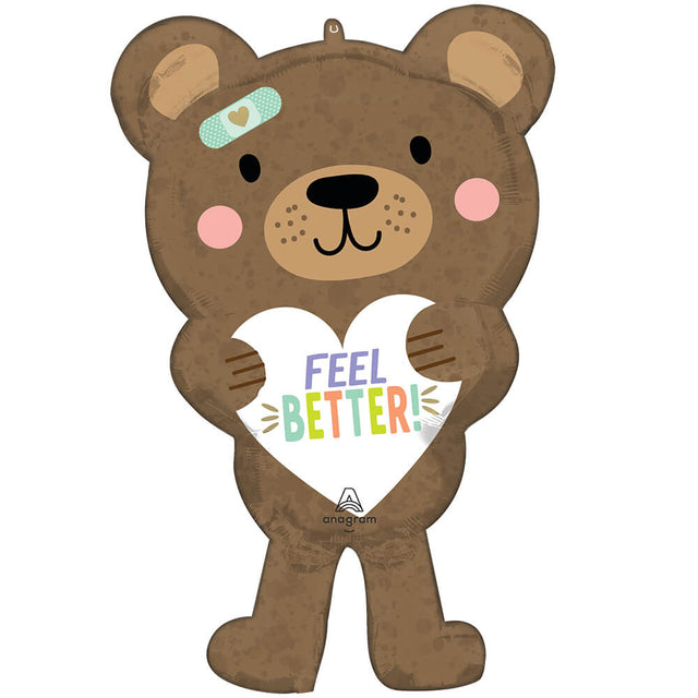 Foil Balloon 30 Inch Feel Better Bear