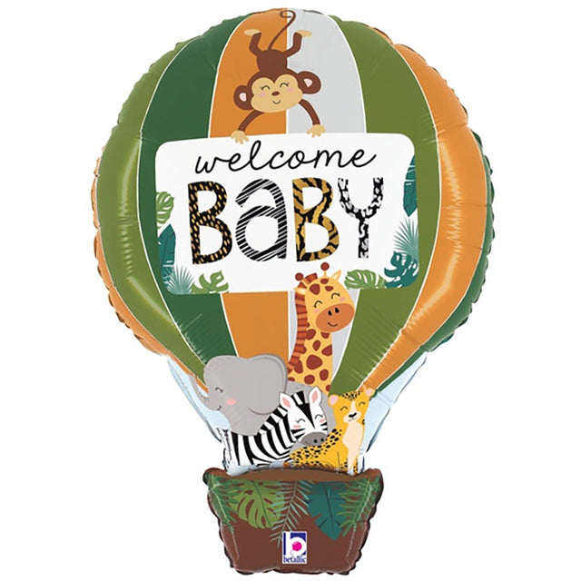 Jungle Animal Welcome Baby Foil Balloon