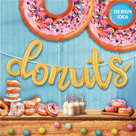 Foil Balloon Mighty Donut 30 Inch