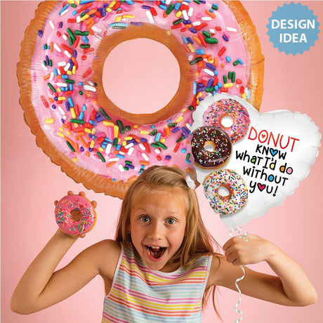 Foil Balloon Mighty Donut 30 Inch