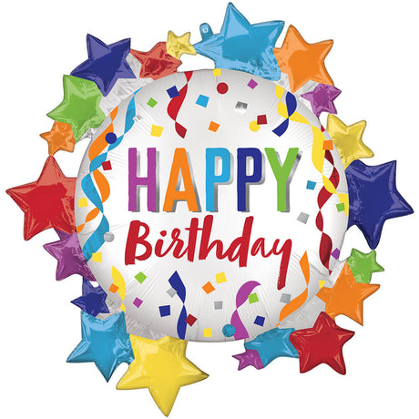 Star Foil Balloon Happy Birthday