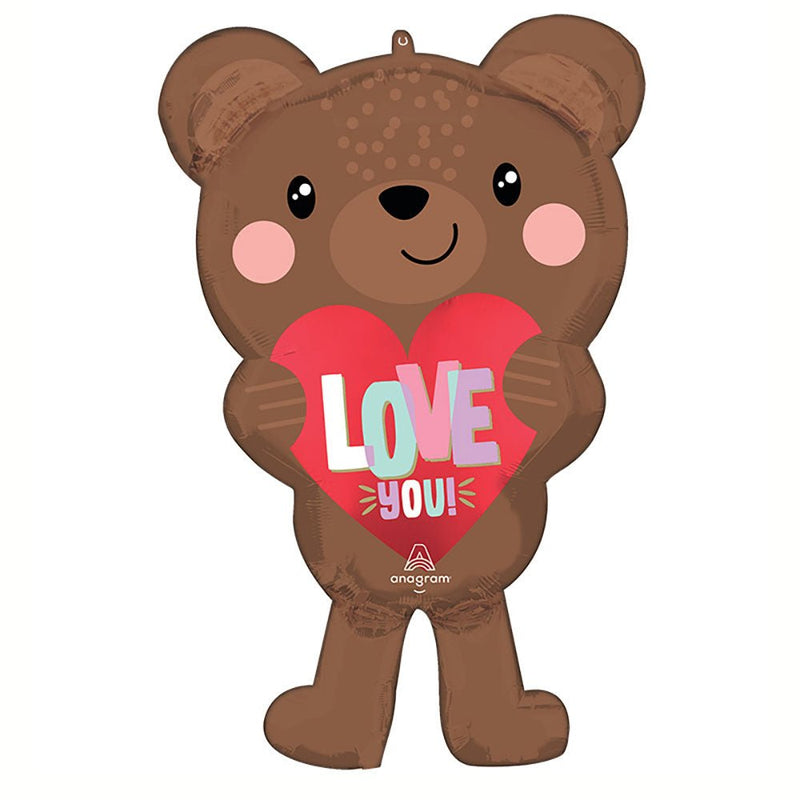 Foil Balloon 30 Inch Satin Love Bear
