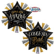 Foil Balloon 30 Inch Satin Metallic Grad Star