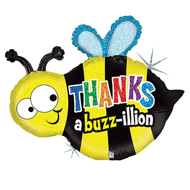 Foil Balloon 30 Inch Thanks A Buzzillion