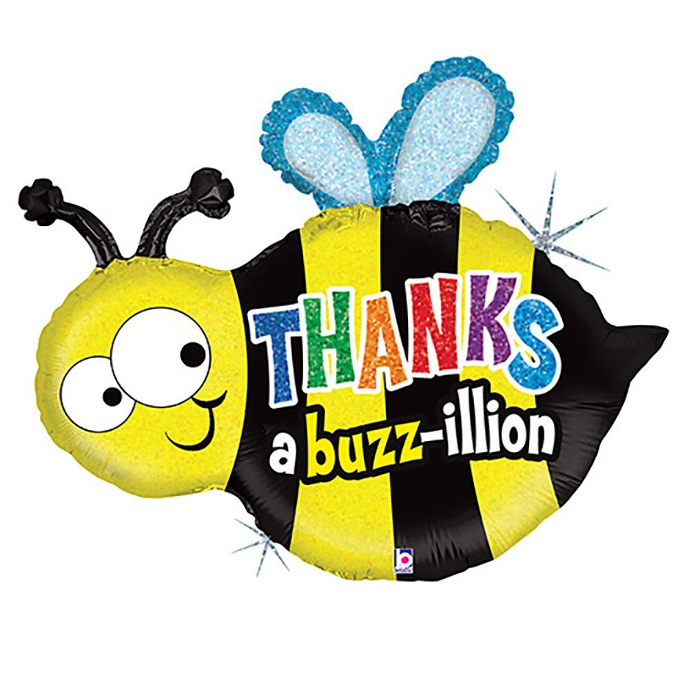 Foil Balloon 30 Inch Thanks A Buzzillion