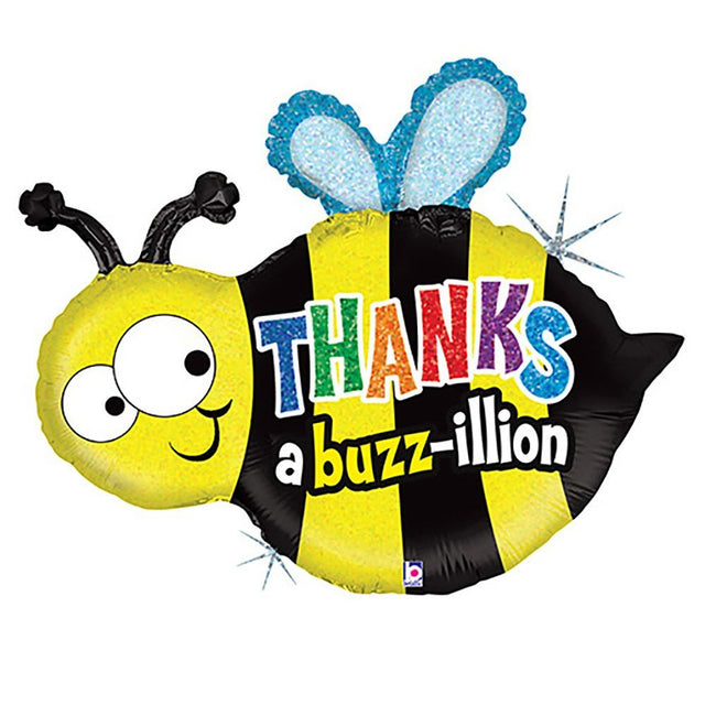 Foil Balloon 30 Inch Thanks A Buzzillion